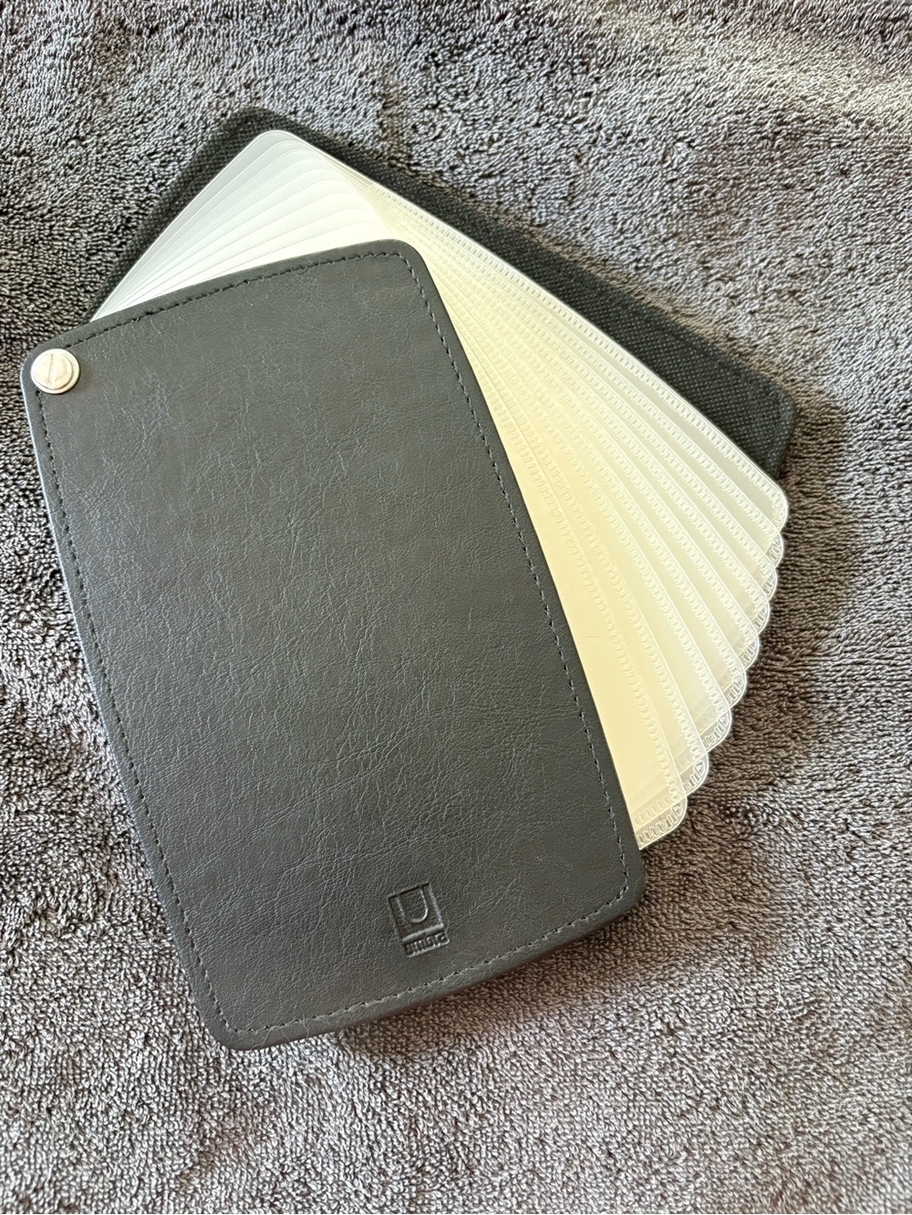 Beautiful leather mini photo album -NWT